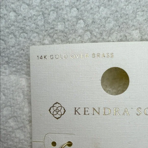 Kendra Scott Gold Geometric Earrings - Picture 8 of 8